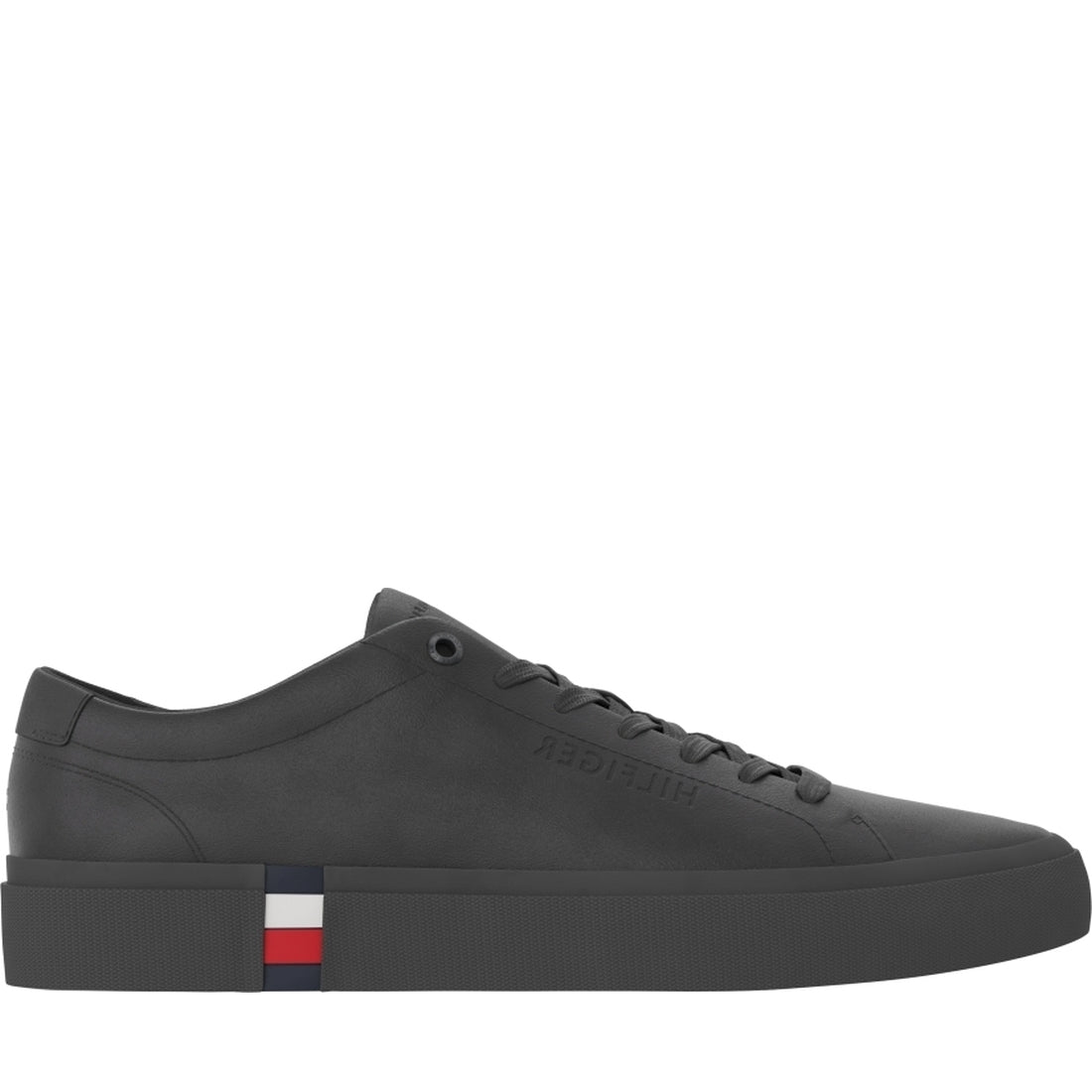 Tommy Hilfiger mens Dark Ash modern vulc corporate shoe | Vilbury London