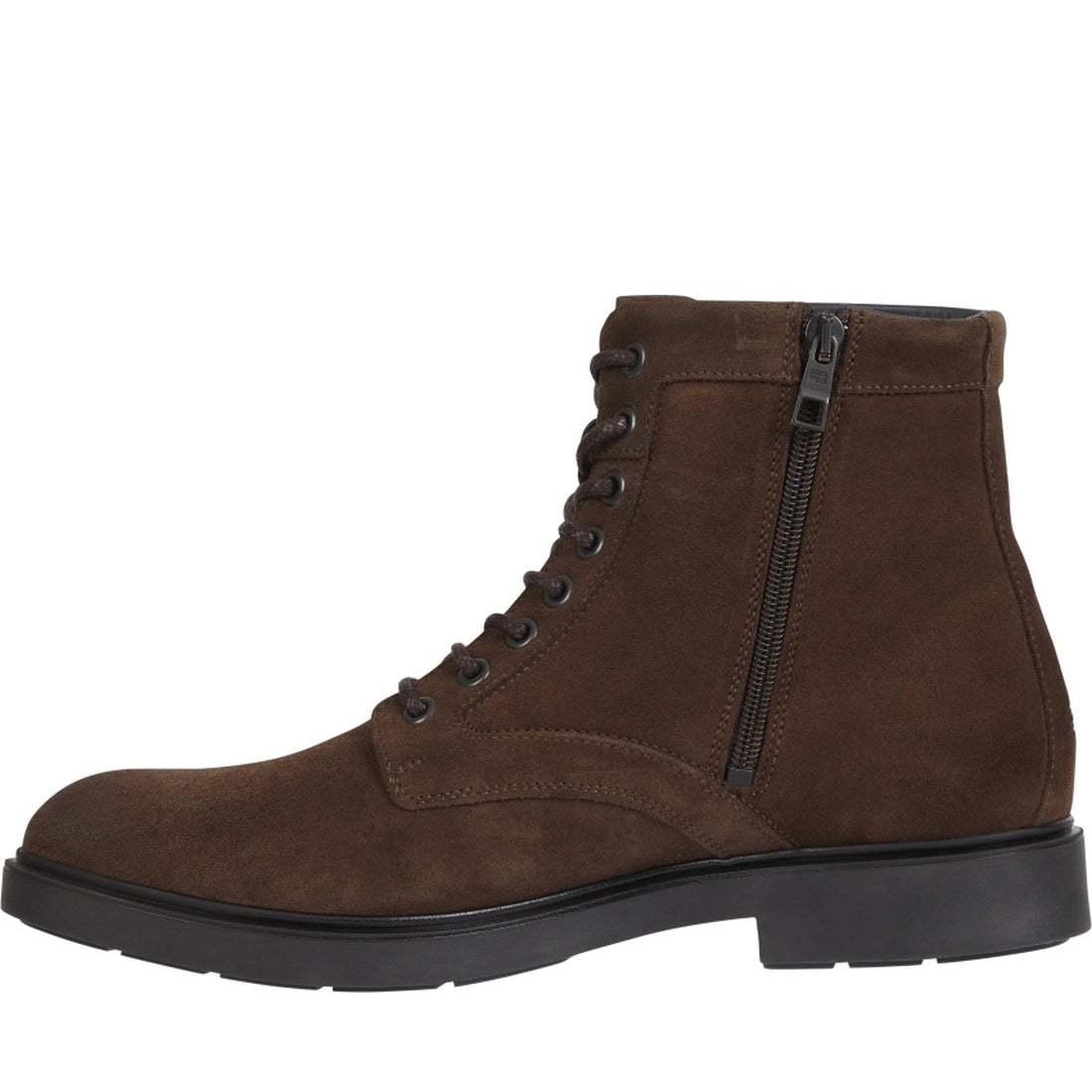 Tommy Hilfiger mens Cocoa elevated rounded lace boot | Vilbury London