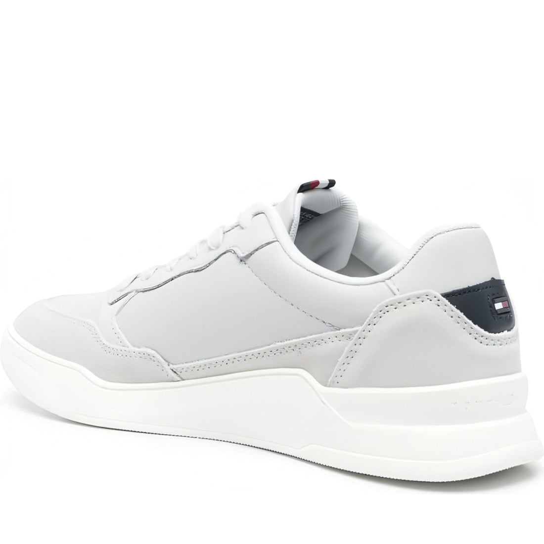Tommy Hilfiger mens light cast elevated cupsole mix trainers | Vilbury London