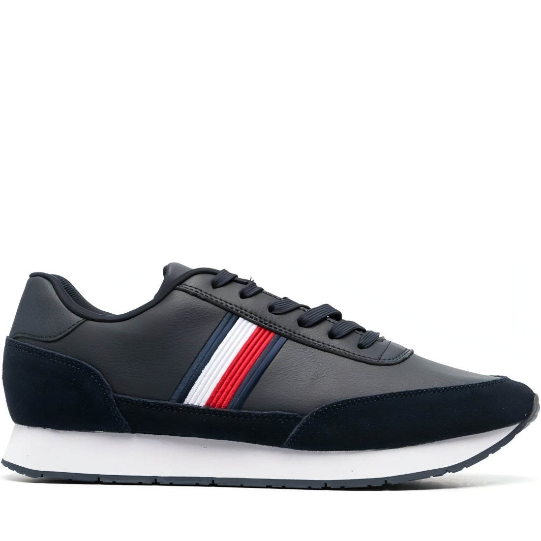 Tommy Hilfiger mens desert sky core eva corporate lea trainers | Vilbury London