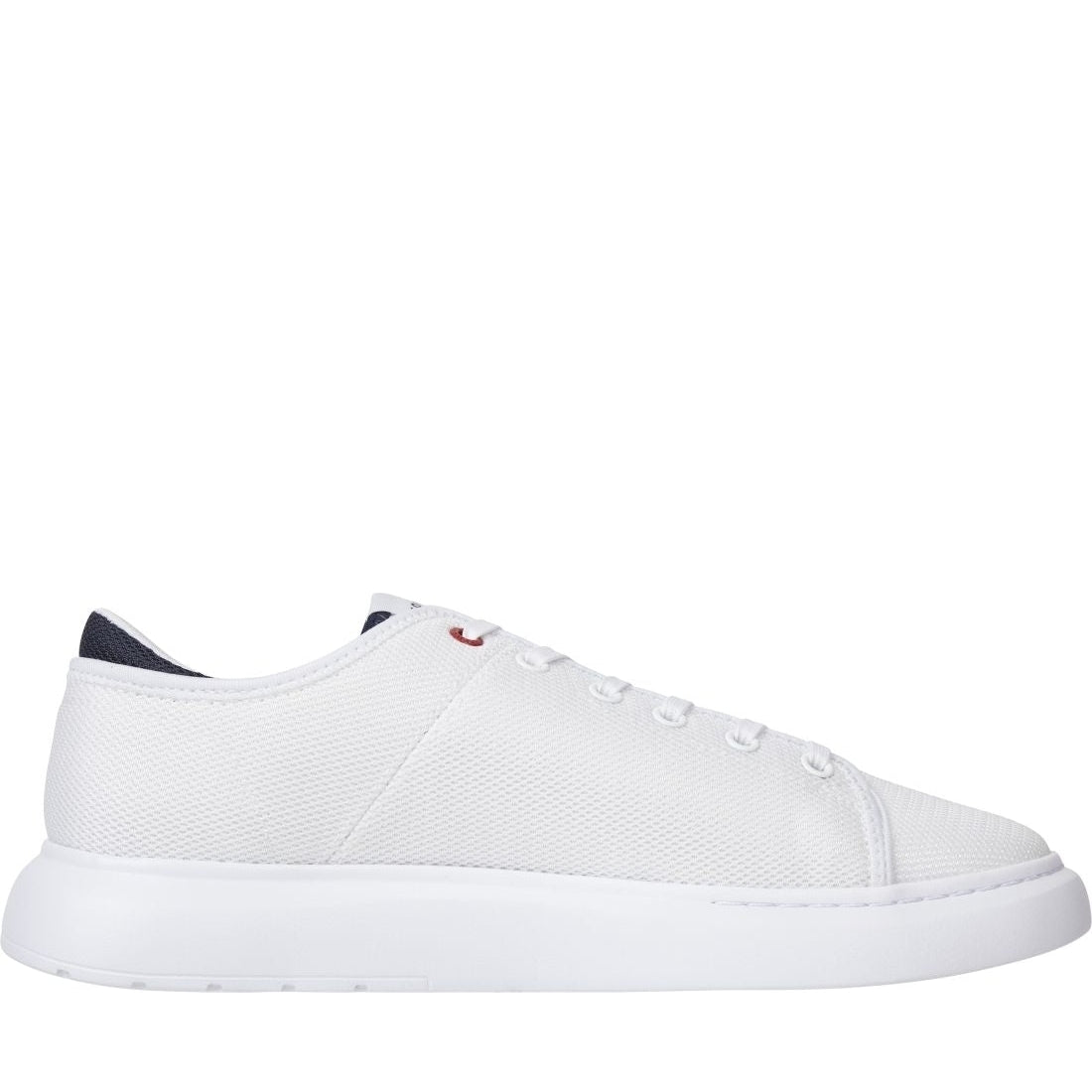 Tommy Hilfiger mens white lightweight cupsole sport shoe | Vilbury London