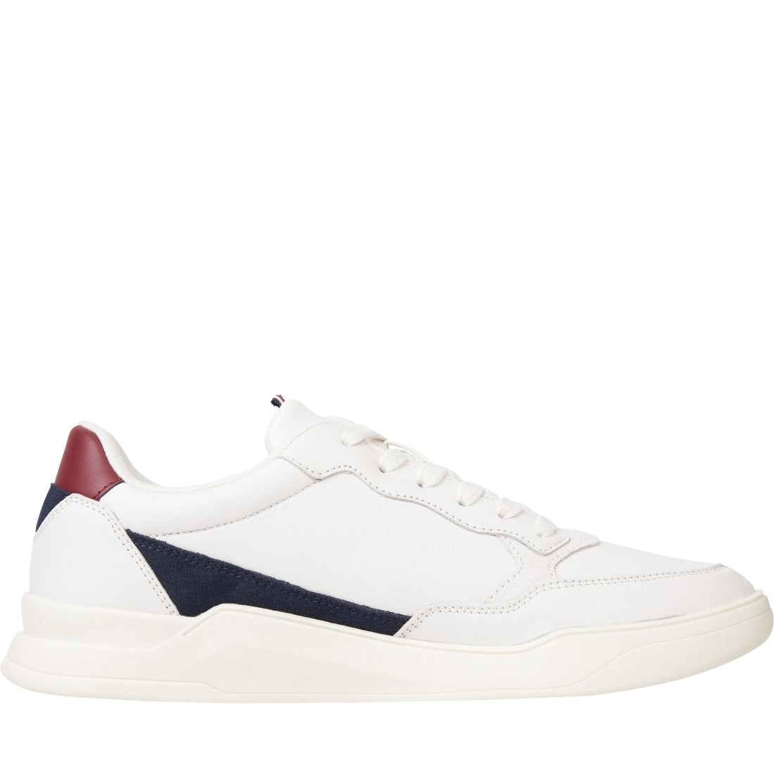 Tommy Hilfiger mens weathered white elevated cupsole sport shoe | Vilbury London