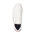 Tommy Hilfiger mens weathered white elevated cupsole sport shoe | Vilbury London