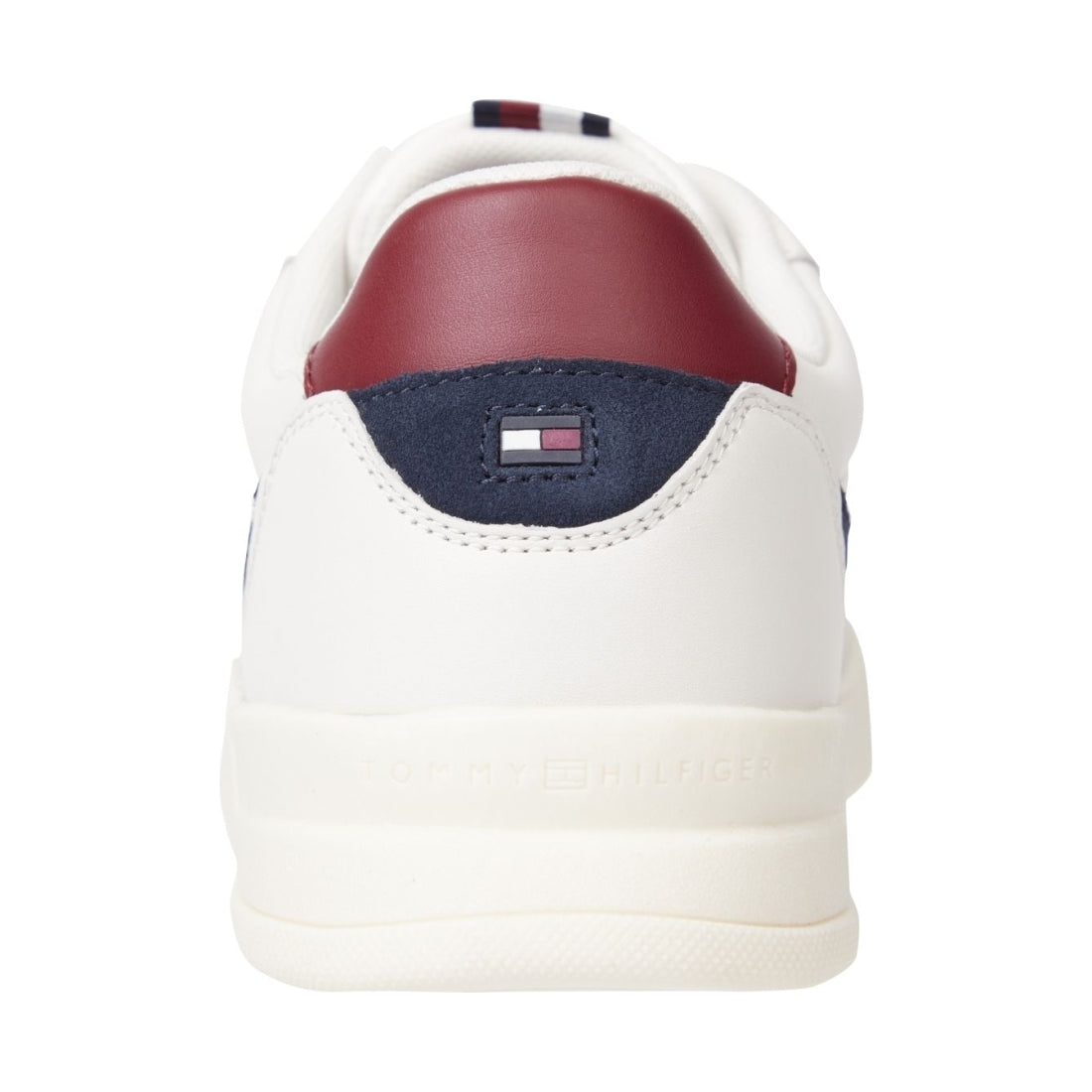 Tommy Hilfiger mens weathered white elevated cupsole sport shoe | Vilbury London