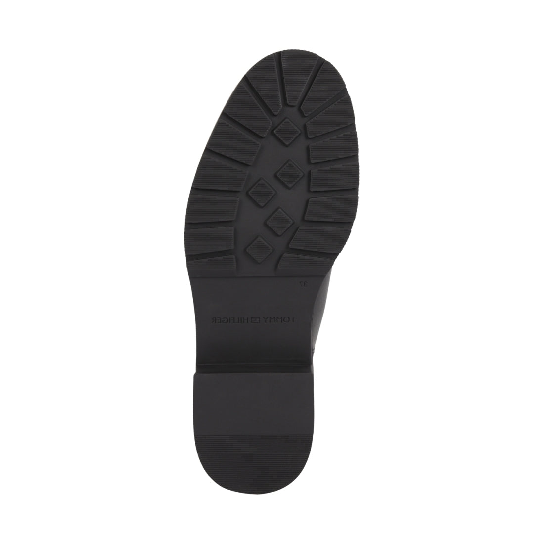 Tommy Hilfiger womens Black twist ankle boot | Vilbury London