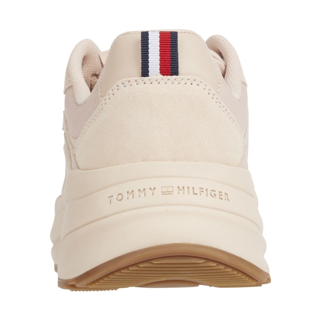 Tommy Hilfiger womens misty blush elevated chunky runner shoe | Vilbury London
