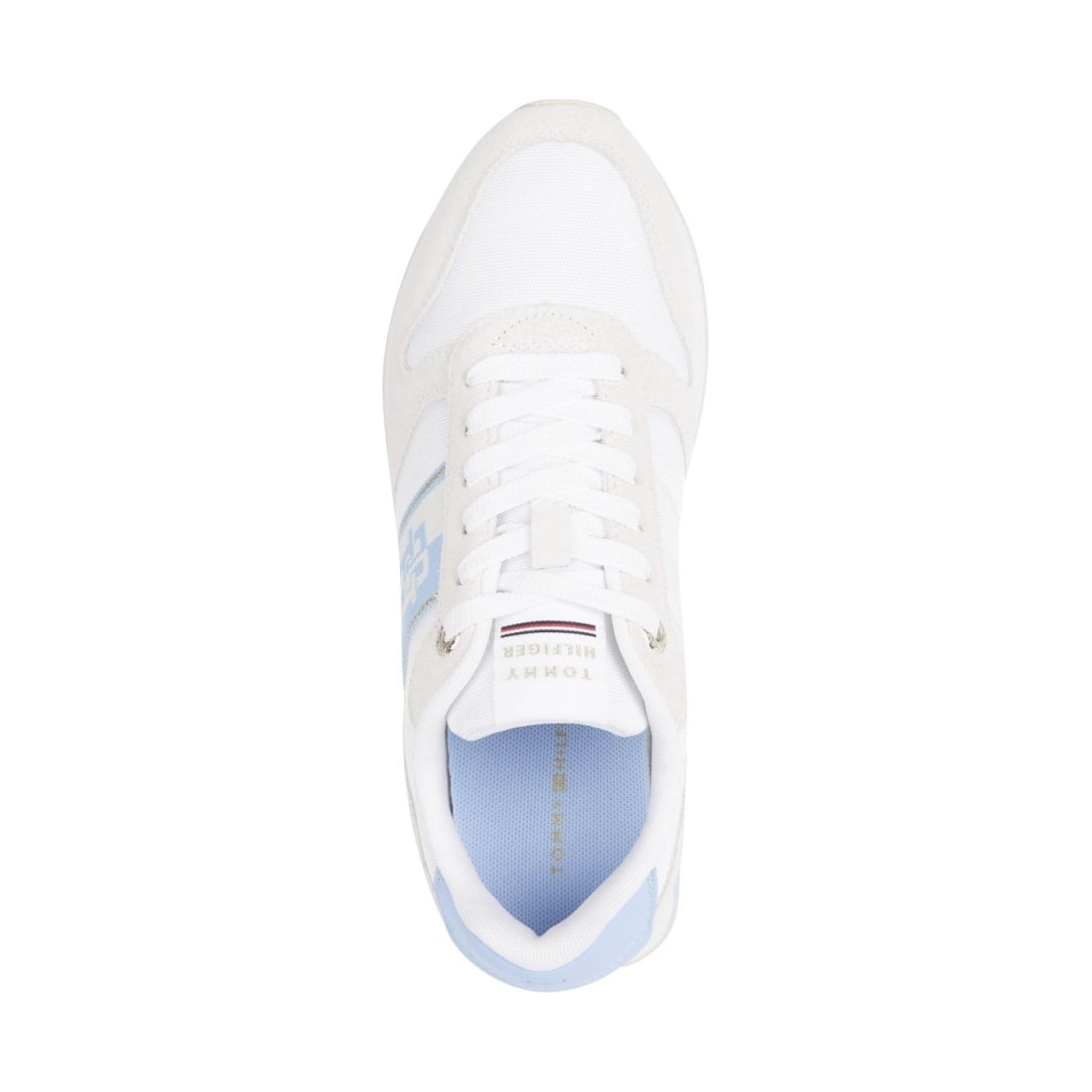 Tommy Hilfiger womens vessel blue runner with webbing sport shoe | Vilbury London