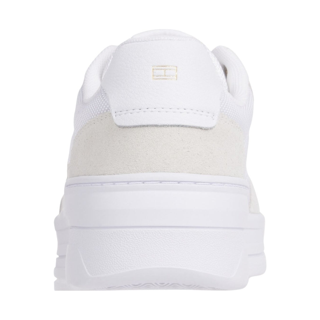 Tommy Hilfiger womens white sneaker with webbing | Vilbury London