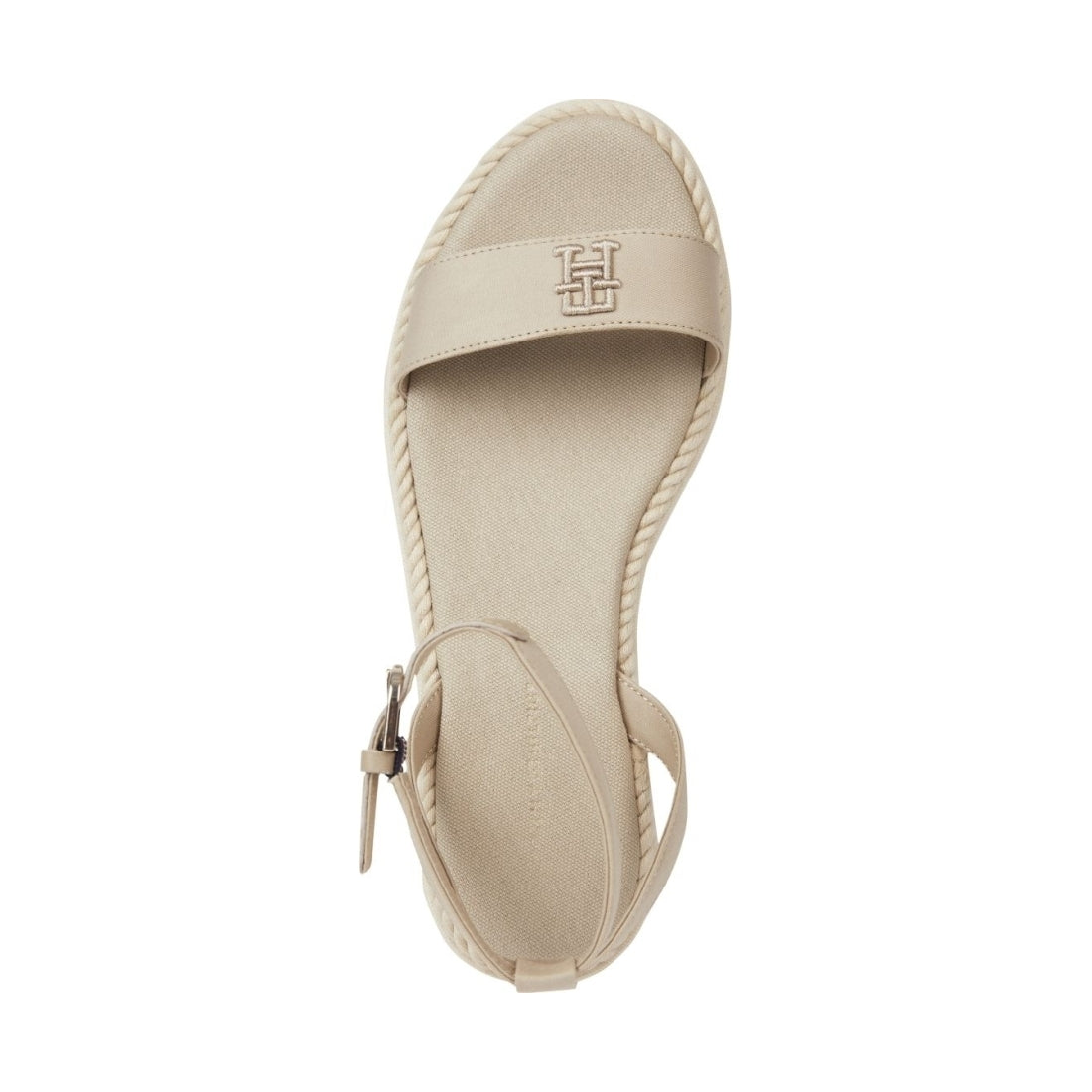 Tommy Hilfiger womens sandalwood rope flatform sandals | Vilbury London