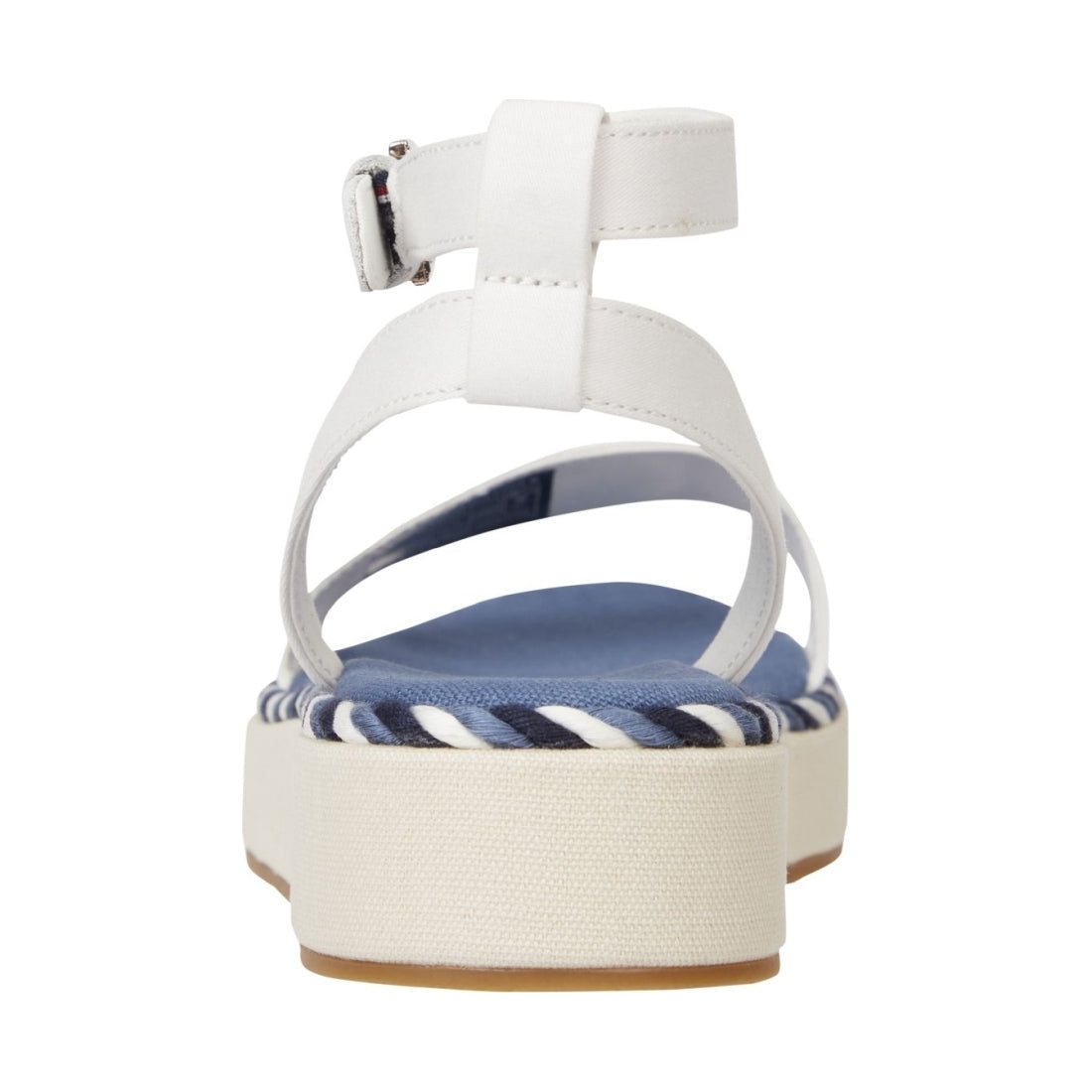 Tommy Hilfiger womens ecru rope flatform sandals | Vilbury London