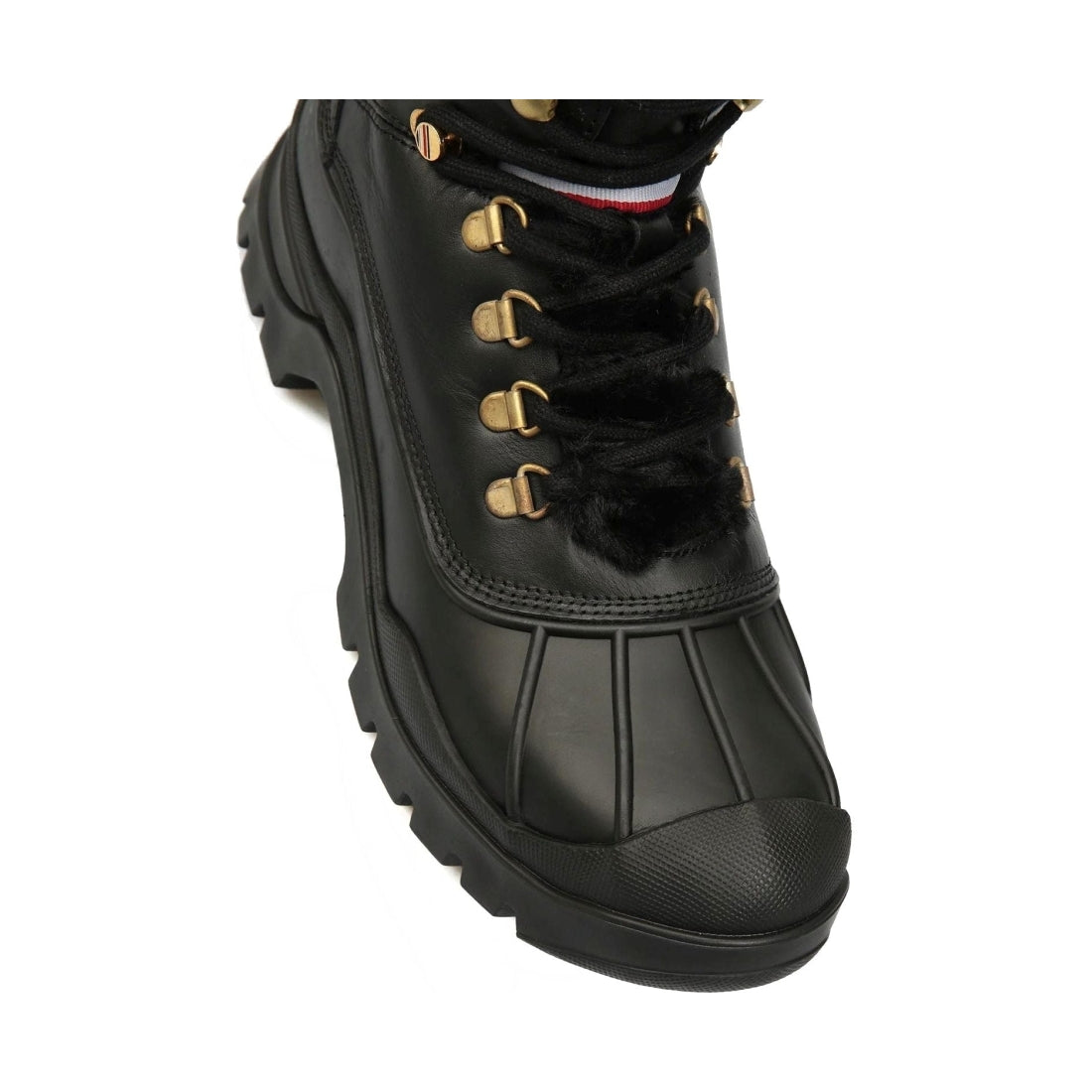 Tommy Hilfiger womens Black mono boot | Vilbury London