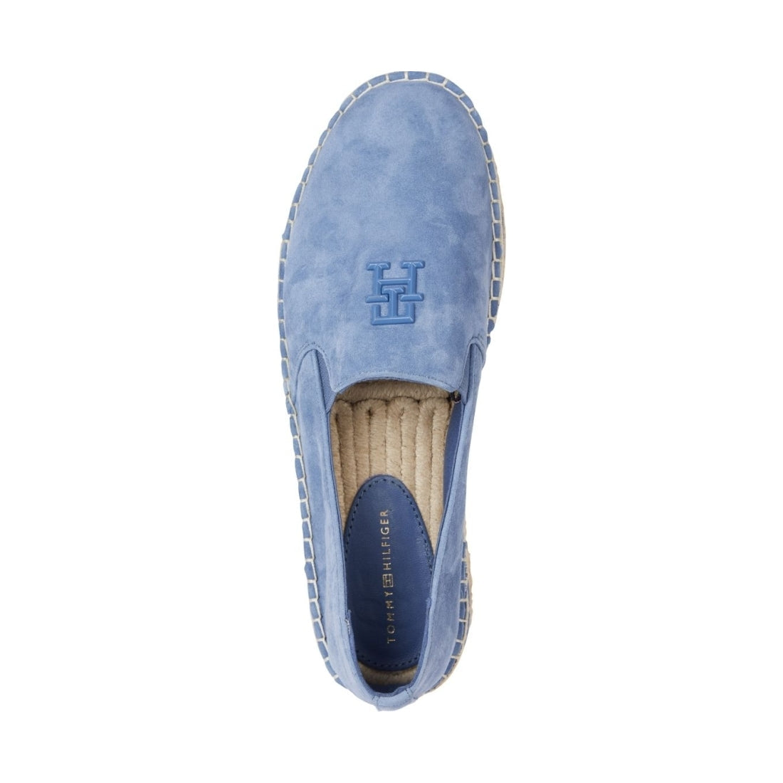 Tommy Hilfiger womens blue coast flatform espadrille | Vilbury London