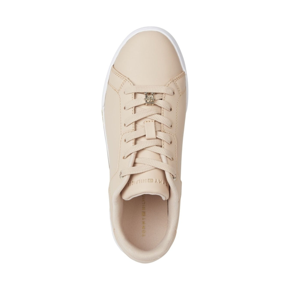 Tommy Hilfiger womens misty blush court sneaker | Vilbury London