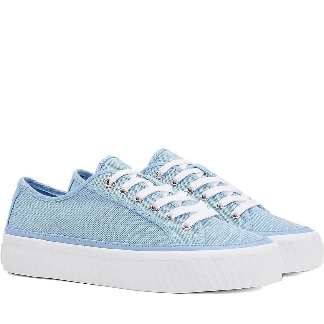 Tommy Hilfiger womens vessel blue platform vulcanized sneaker | Vilbury London