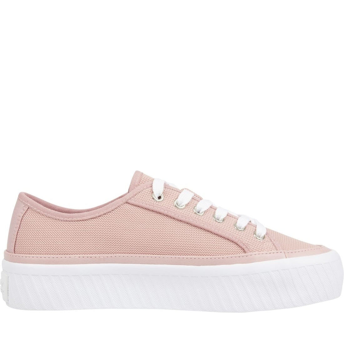 Tommy Hilfiger womens soothing pink platform vulcanized sneaker | Vilbury London