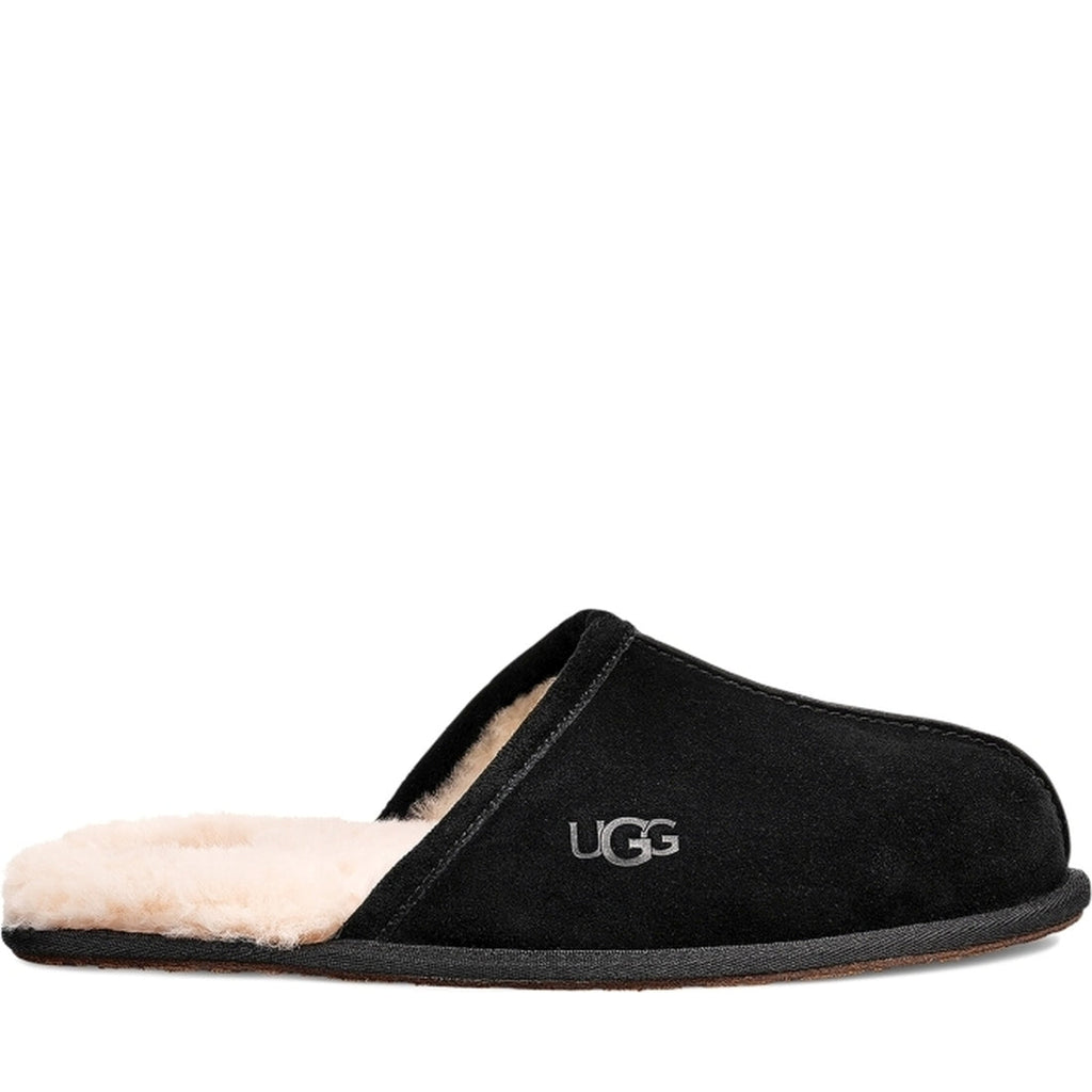 UGG mens Black scuff indoor slippers | Vilbury London