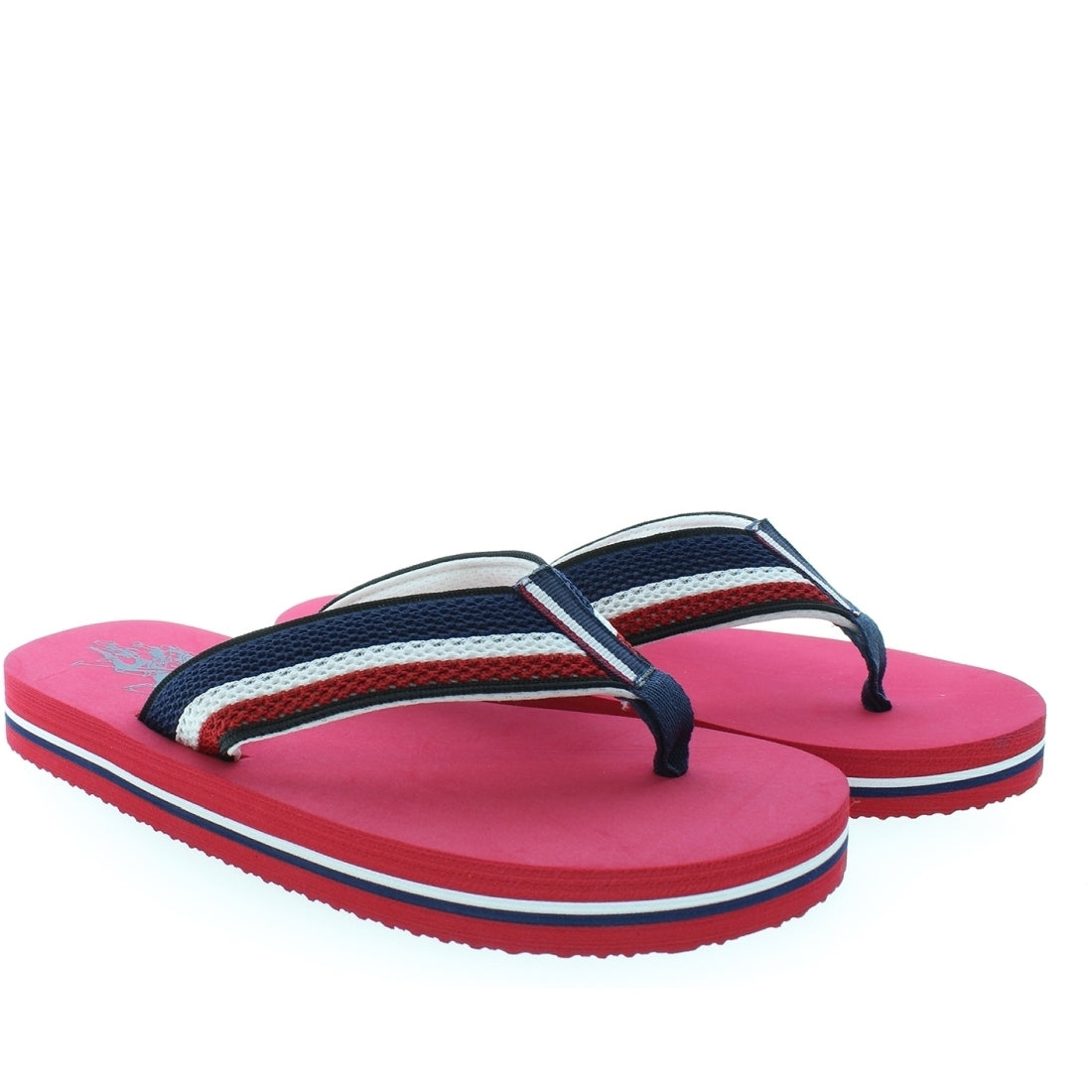 U.S. Polo Assn. Mens Red hank flip flops | Vilbury London