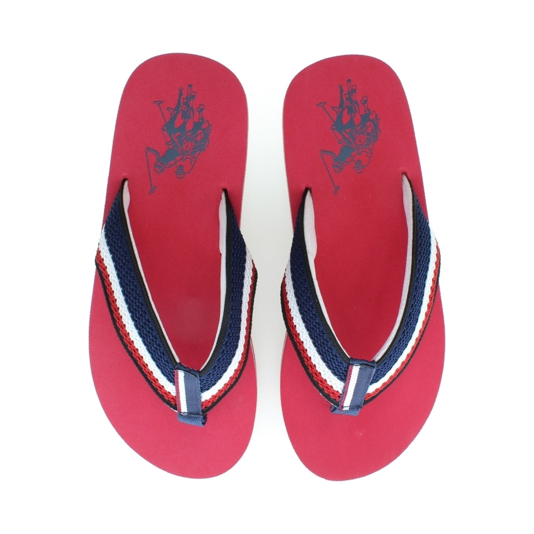 U.S. Polo Assn. Mens Red hank flip flops | Vilbury London