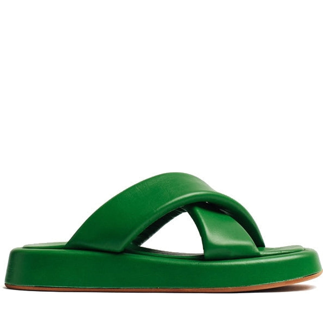 VAMSKO womens green pillow slippers | Vilbury London