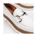 VAMSKO womens white bea loafers | Vilbury London