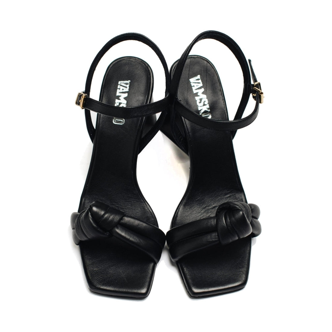 VAMSKO womens black eden sandals | Vilbury London