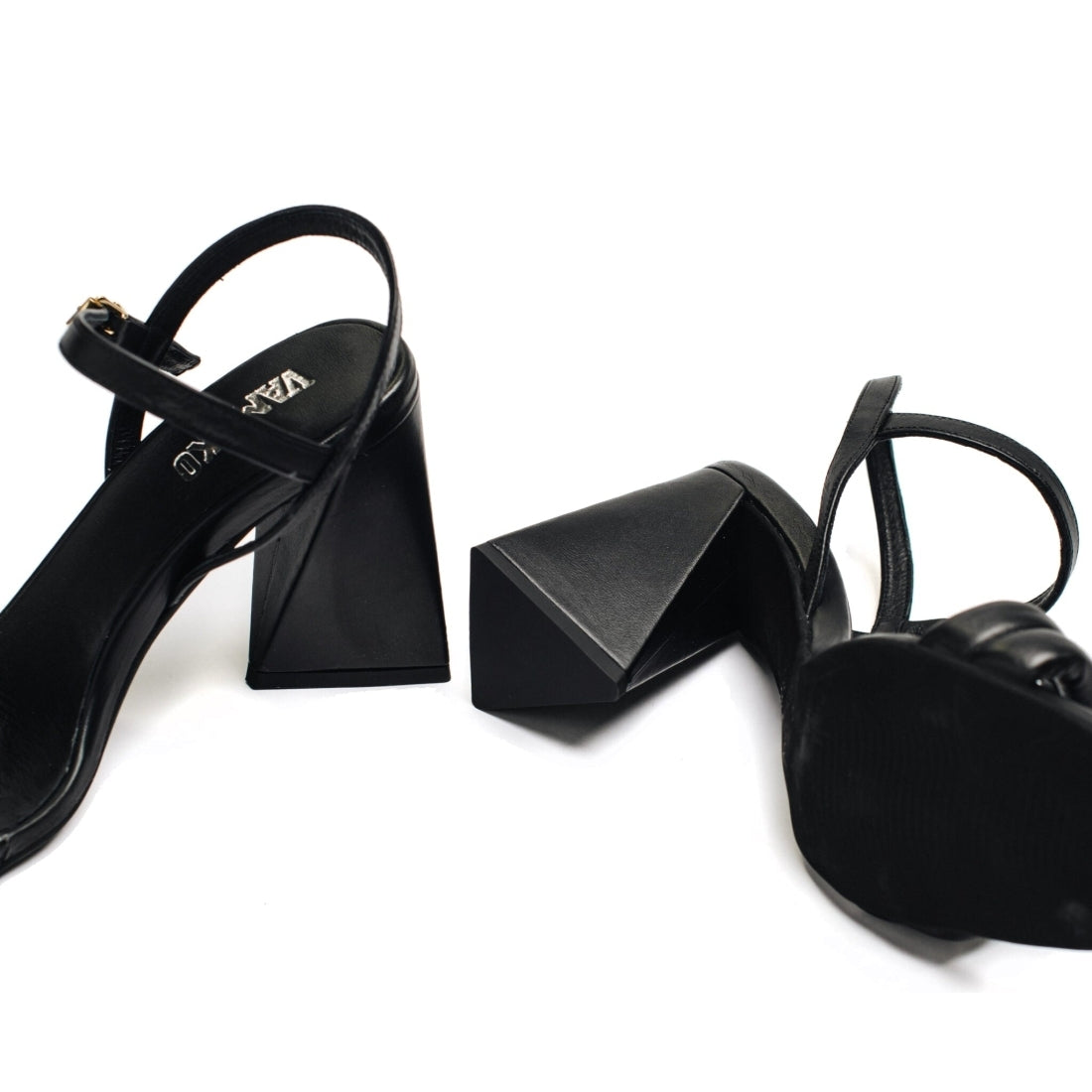 VAMSKO womens black eden sandals | Vilbury London