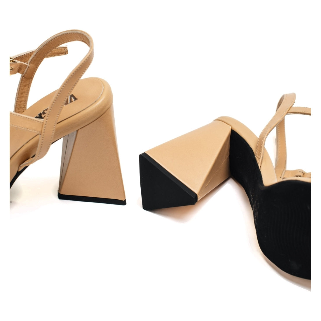 VAMSKO womens nude eden sandals | Vilbury London