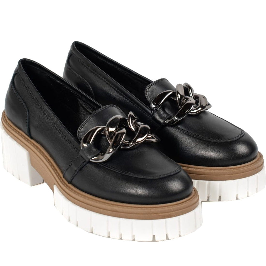 VAMSKO womens black iris loafers | Vilbury London