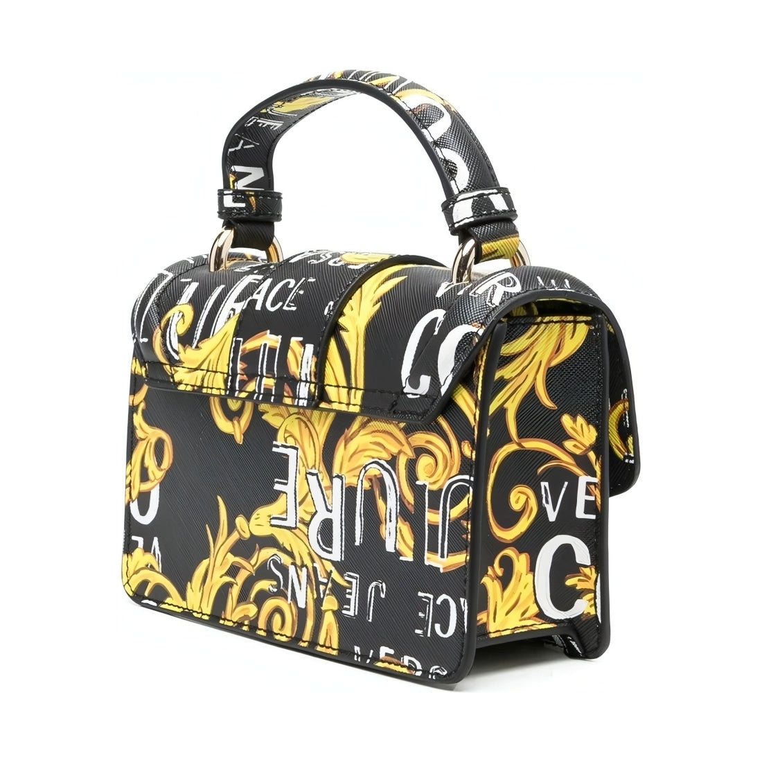 Versace Jeans Couture womens black, gold couture crossbody | Vilbury London