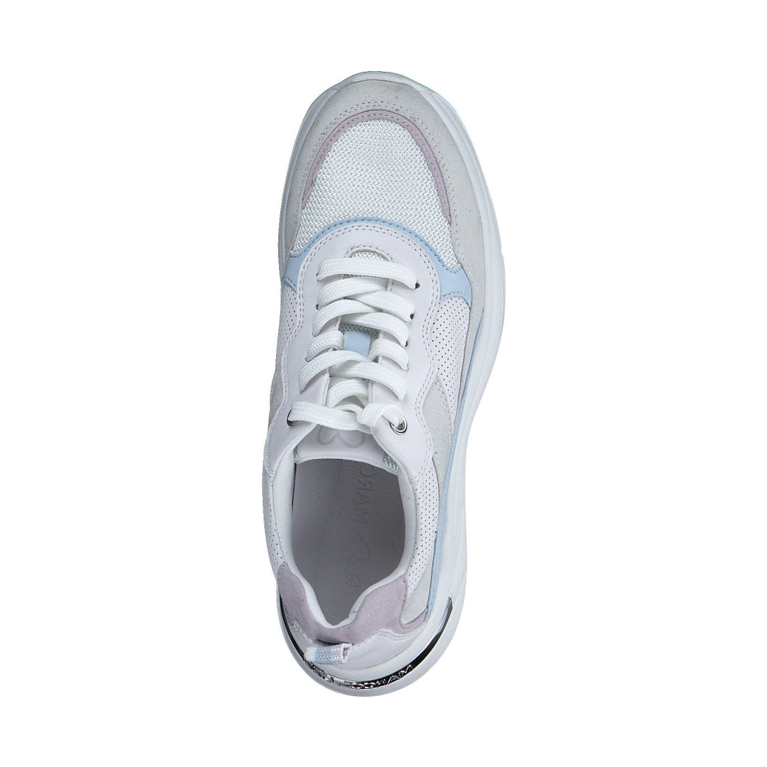 Marco Tozzi womens white leisure closed sport shoe | Vilbury London