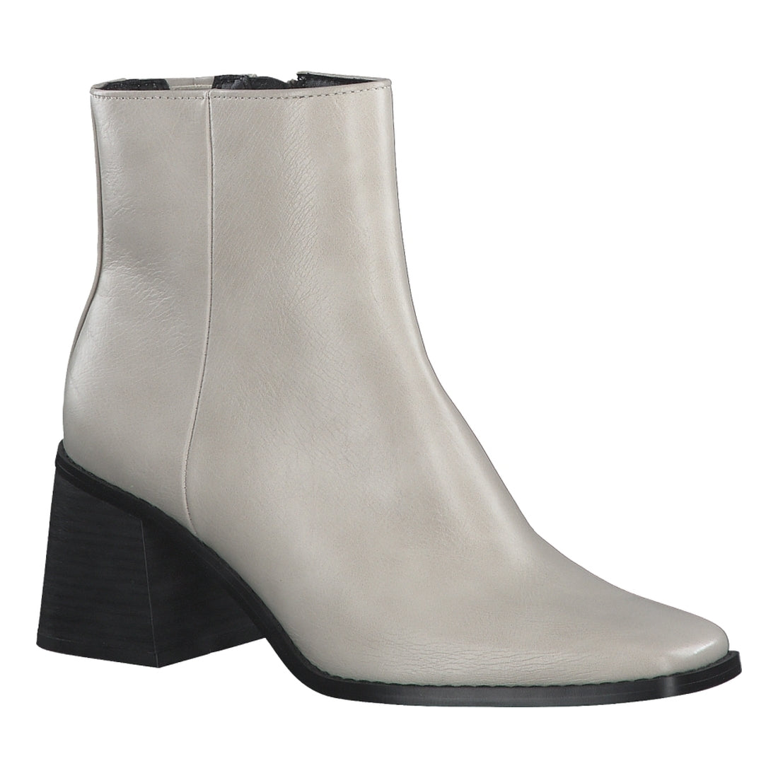 Marco Tozzi womens beige elegant closed booties | Vilbury London