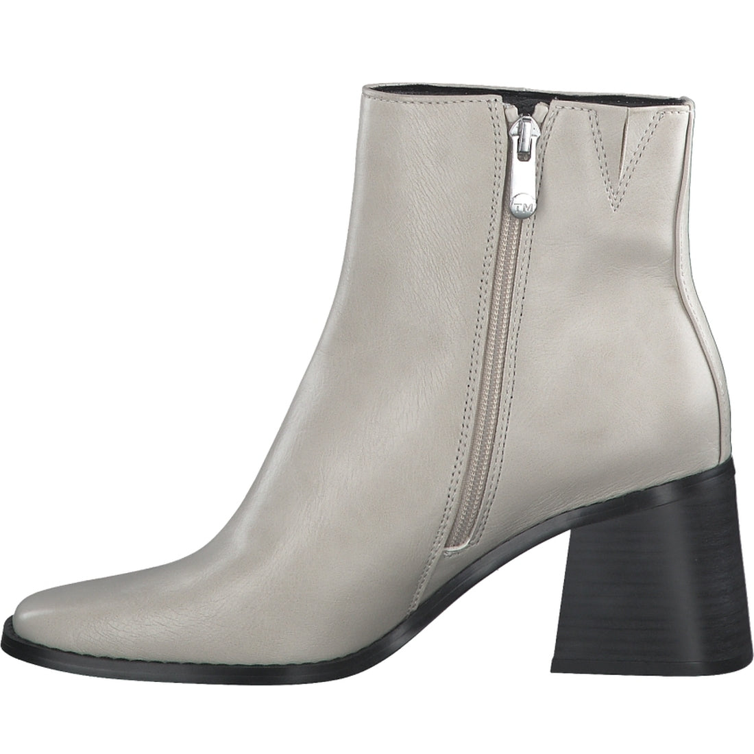 Marco Tozzi womens beige elegant closed booties | Vilbury London