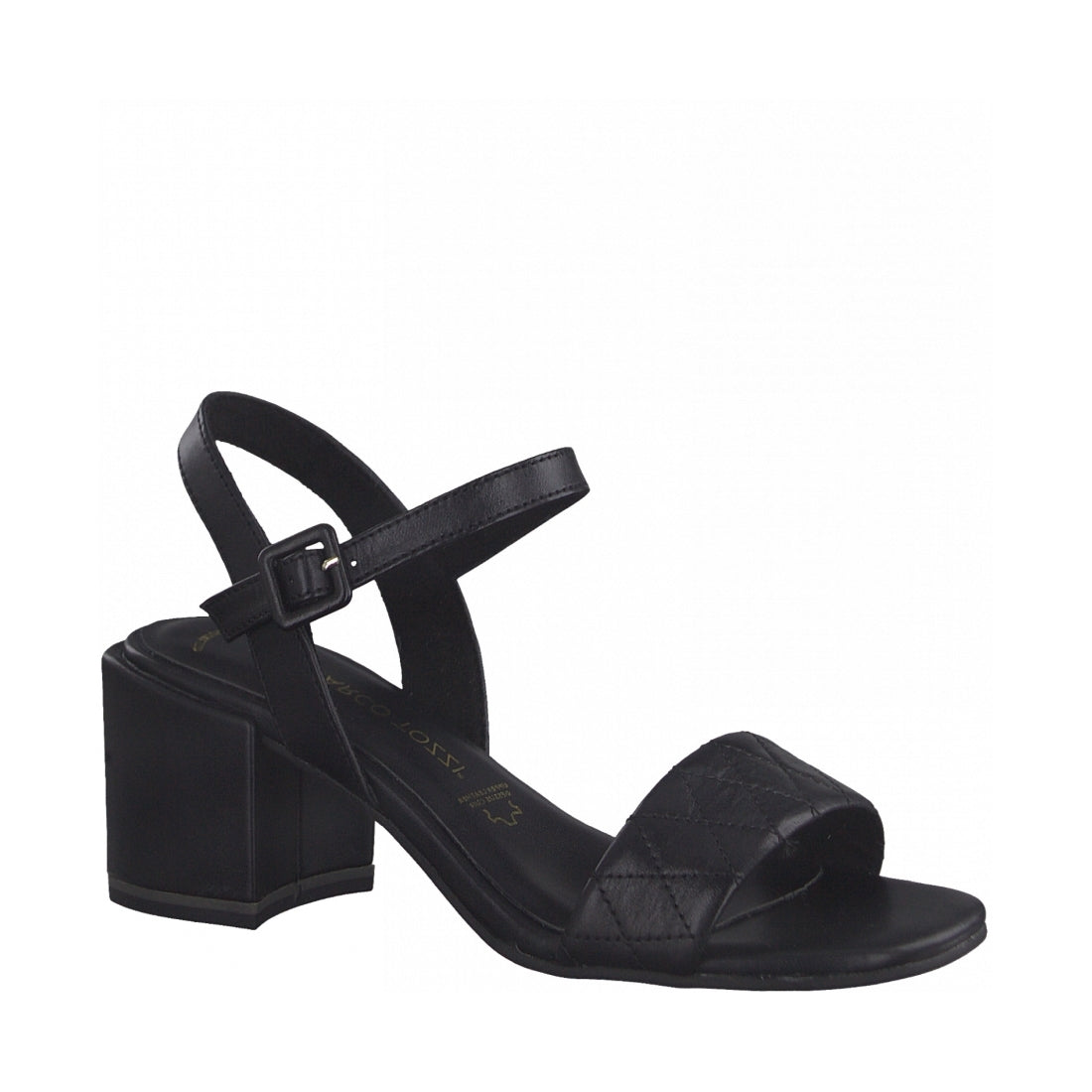 Marco Tozzi Womens black elegant open sandals | Vilbury London