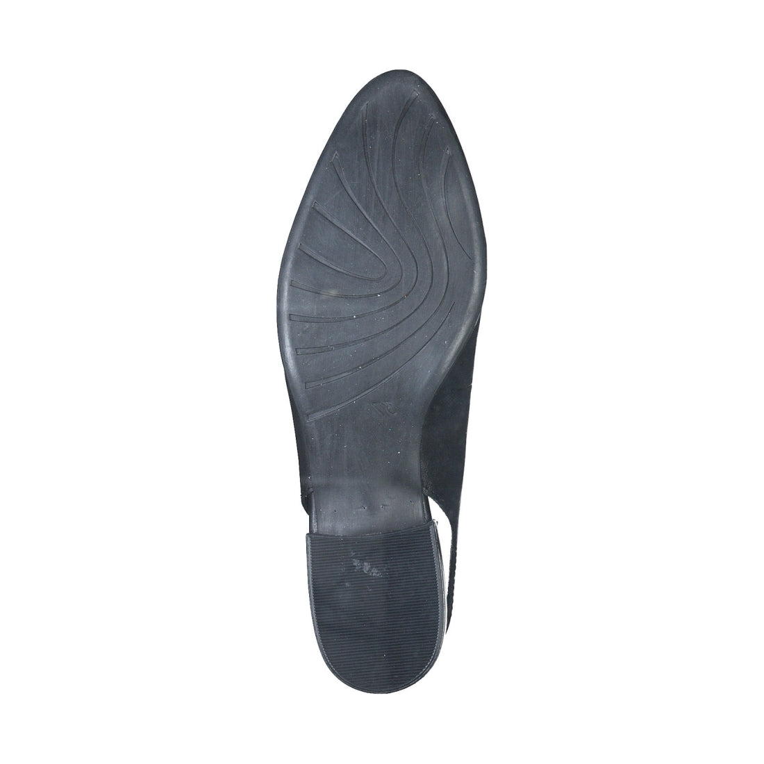Marco Tozzi womens black casual part-open sandals | Vilbury London