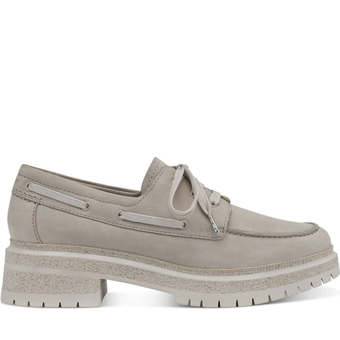 Tamaris womens taupe casual closed loafers | Vilbury London