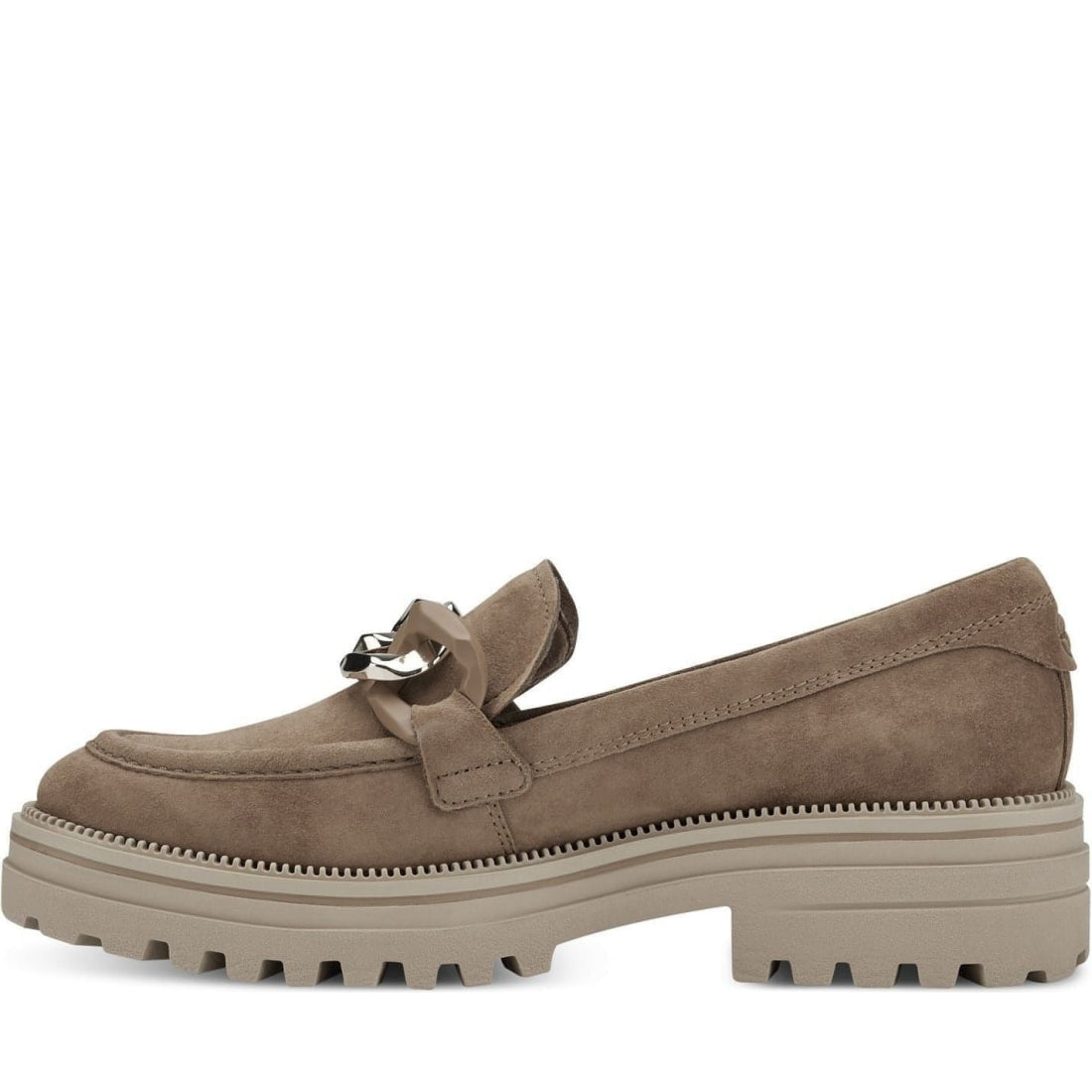 Tamaris womens camel casual closed loafers | Vilbury London