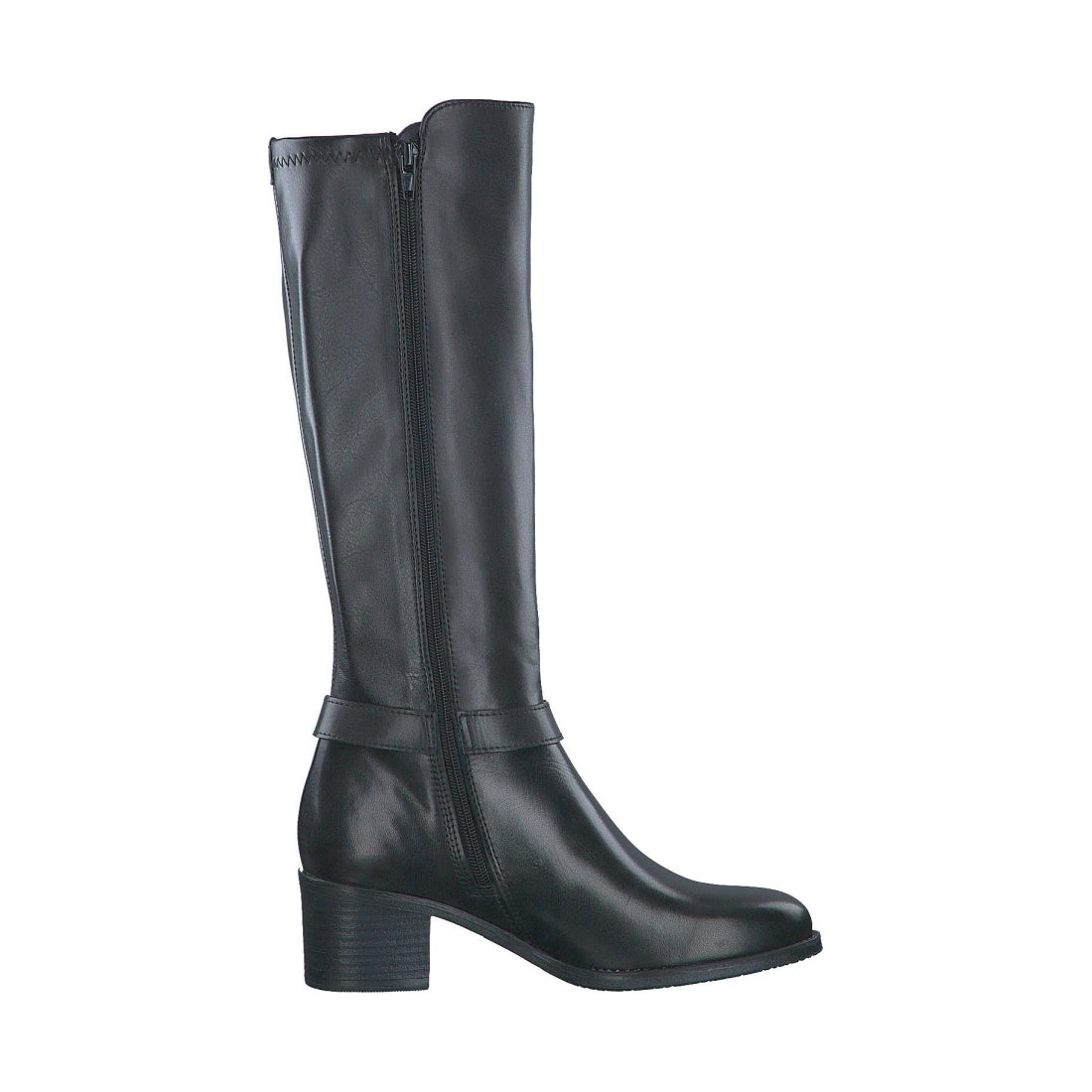 Tamaris womens black casual closed boots | Vilbury London