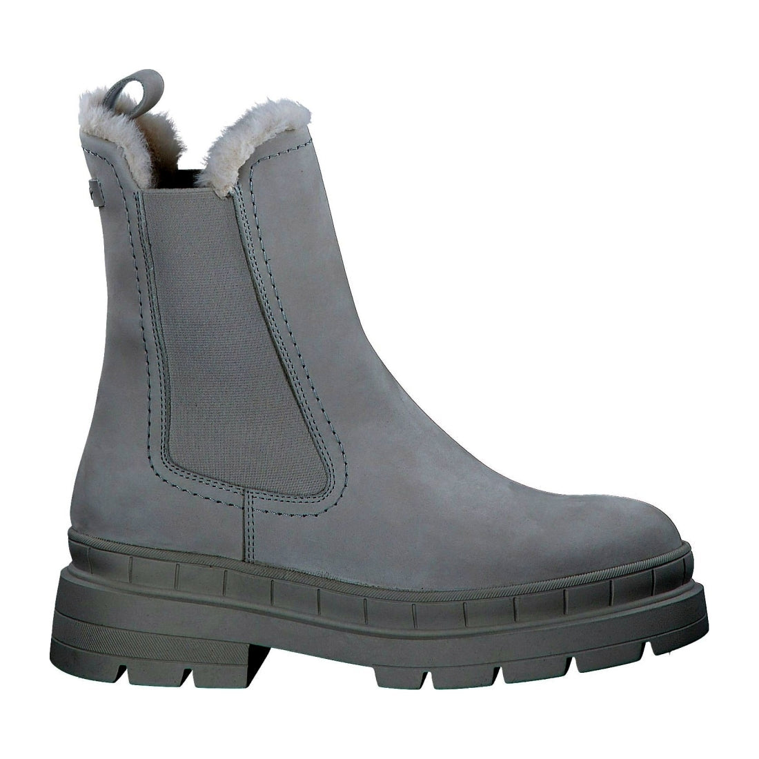 Tamaris womens grey casual closed booties | Vilbury London