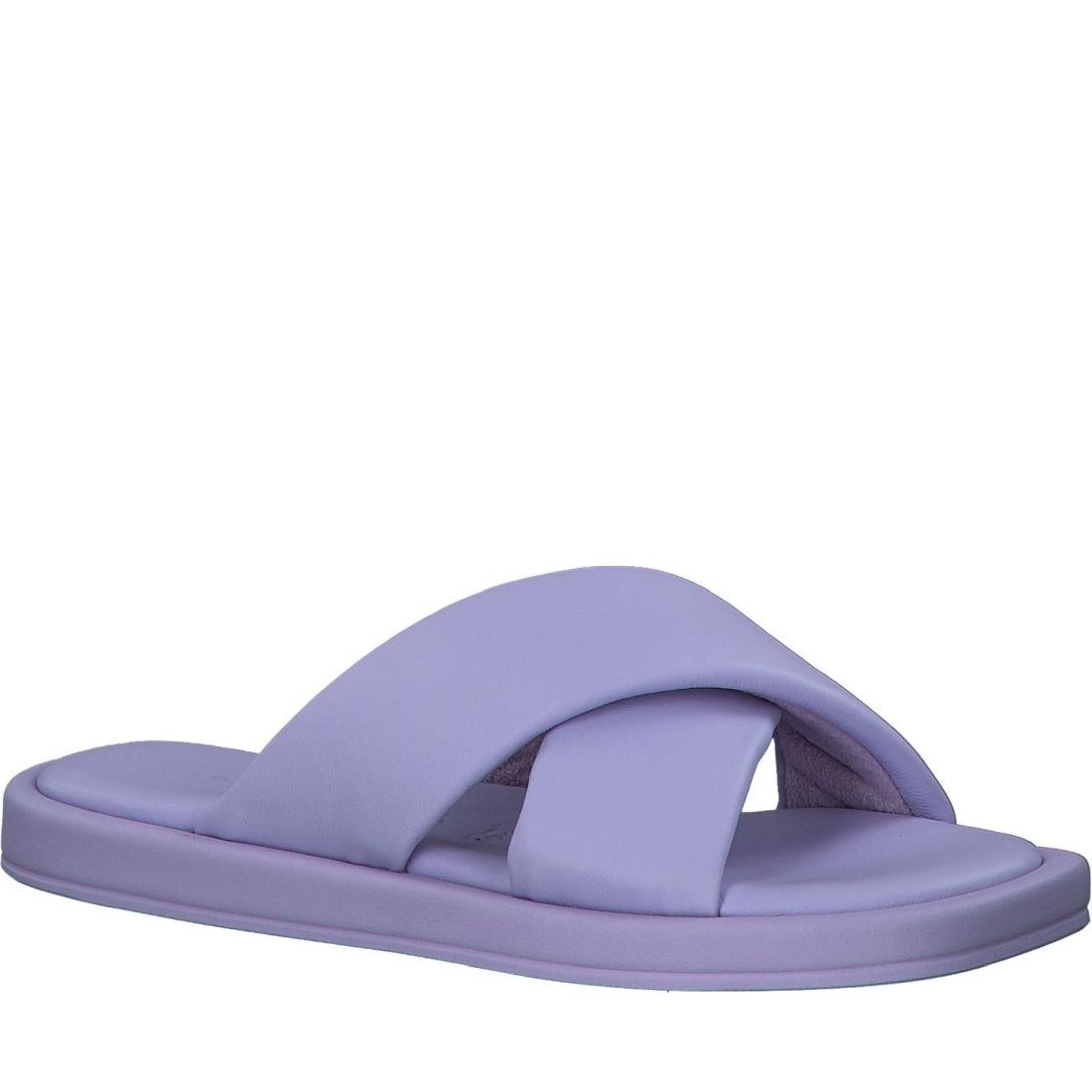 Tamaris womens lavender casual open slippers | Vilbury London