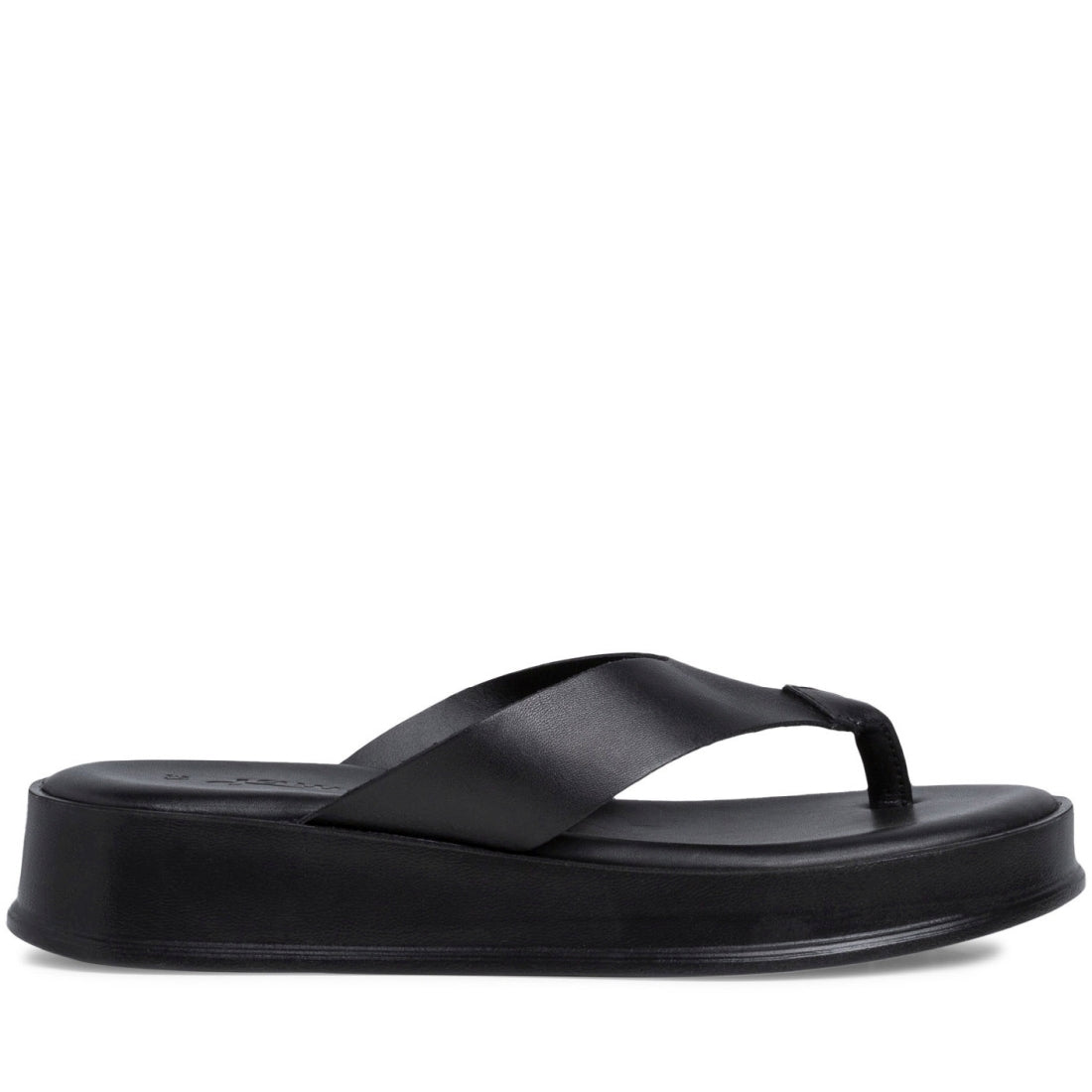 Tamaris Womens black casual open slippers | Vilbury London