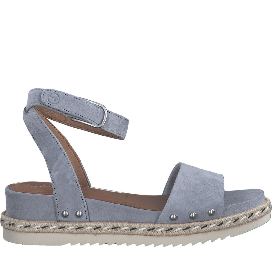 Tamaris womens light blue casual open sandals | Vilbury London