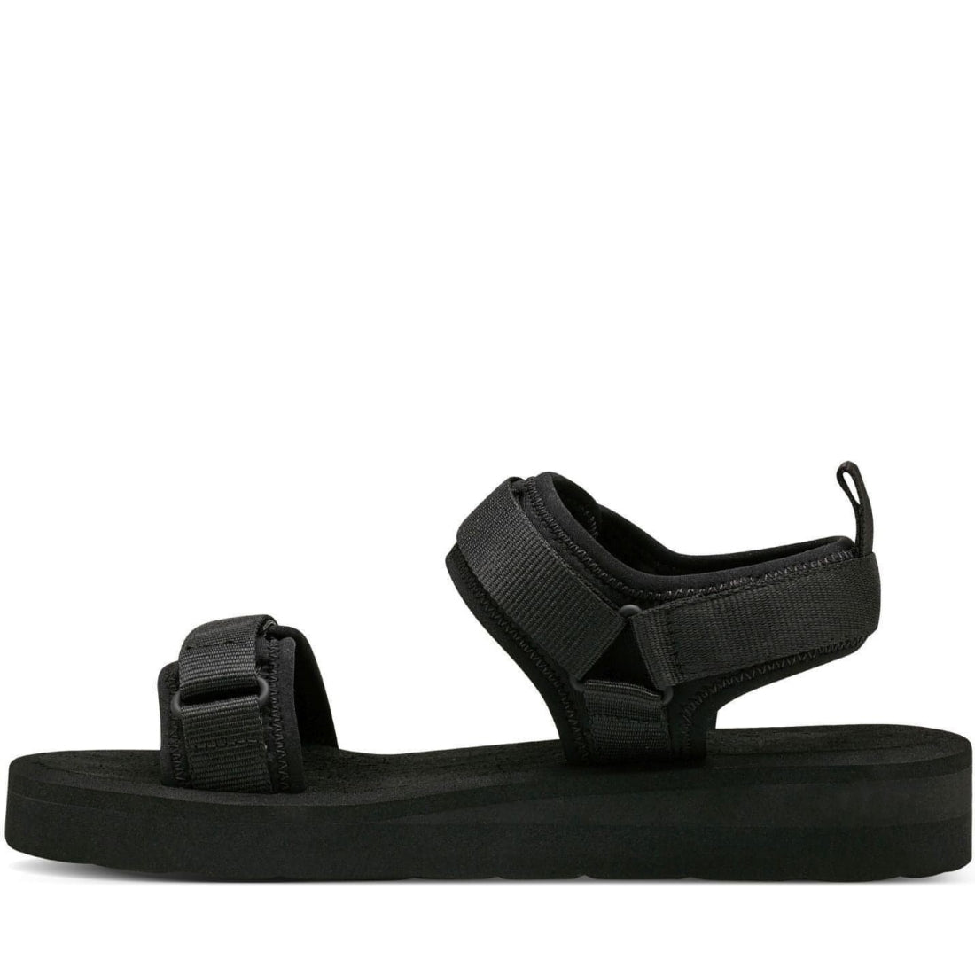 Tamaris womens black casual open sandals | Vilbury London