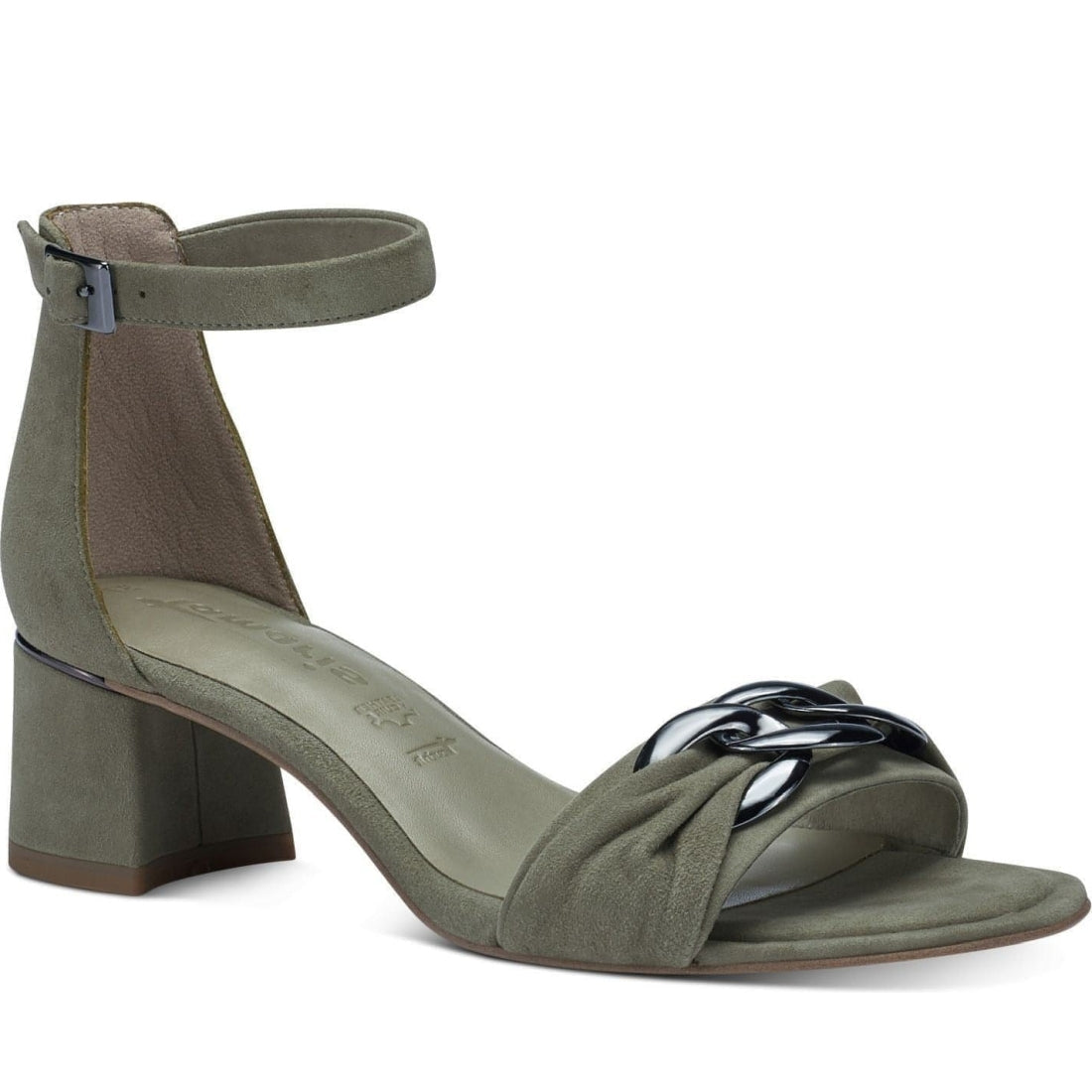 Tamaris womens sage elegant open sandals | Vilbury London