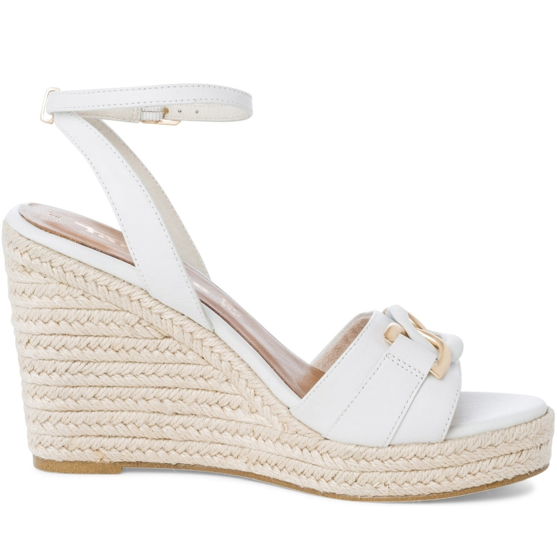 Tamaris Womens white casual open sandals | Vilbury London