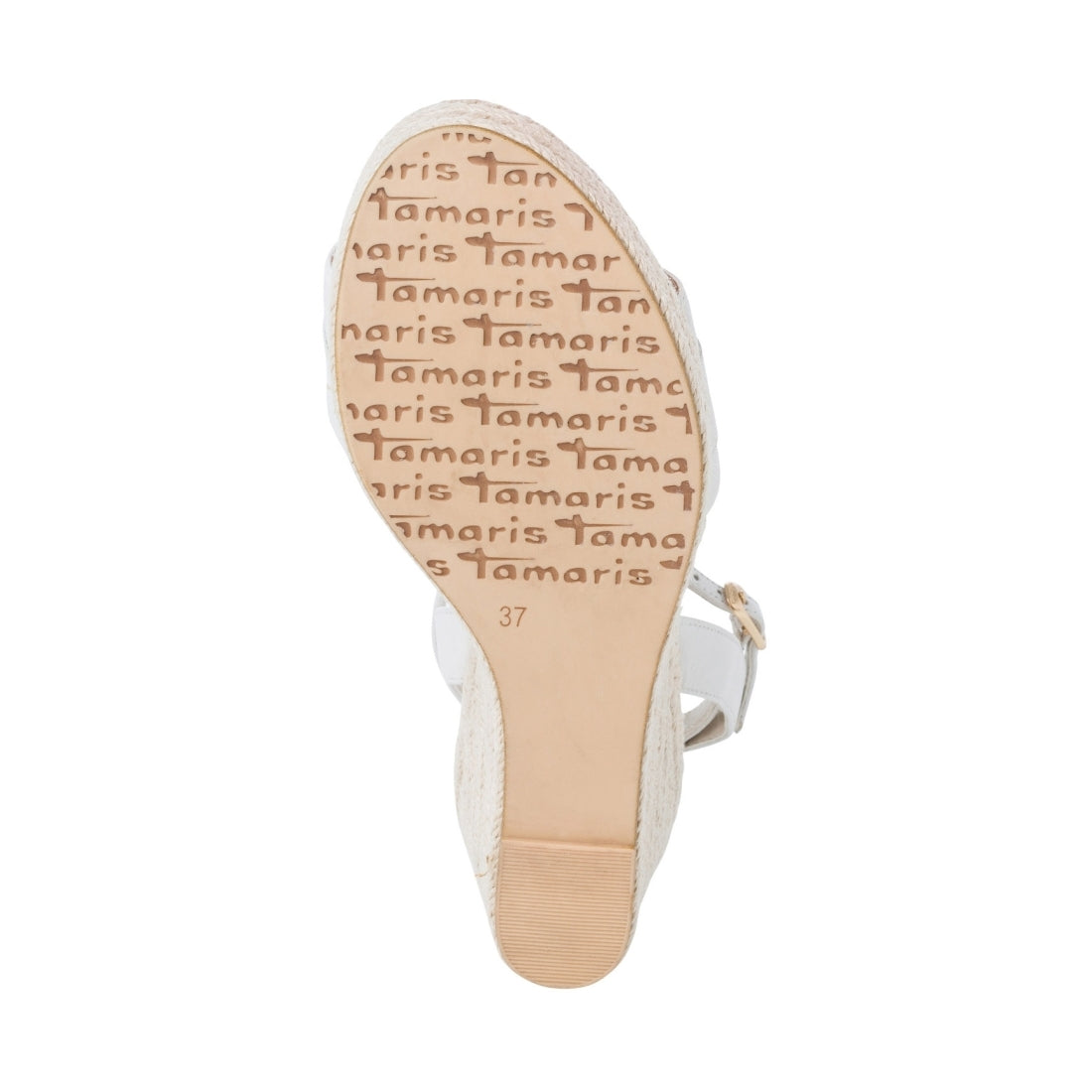 Tamaris Womens white casual open sandals | Vilbury London