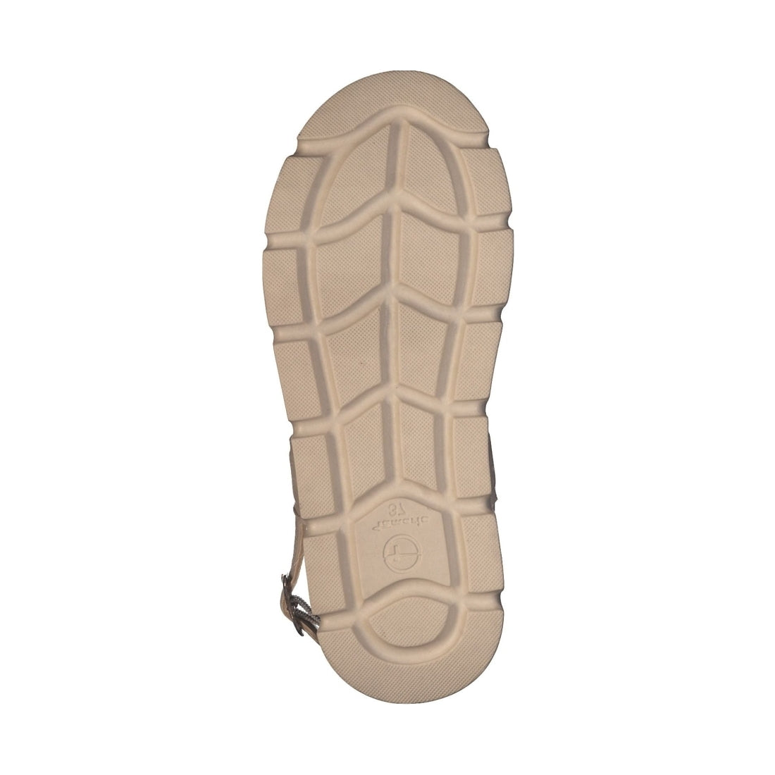 Tamaris womens ivory uni casual open sandals | Vilbury London