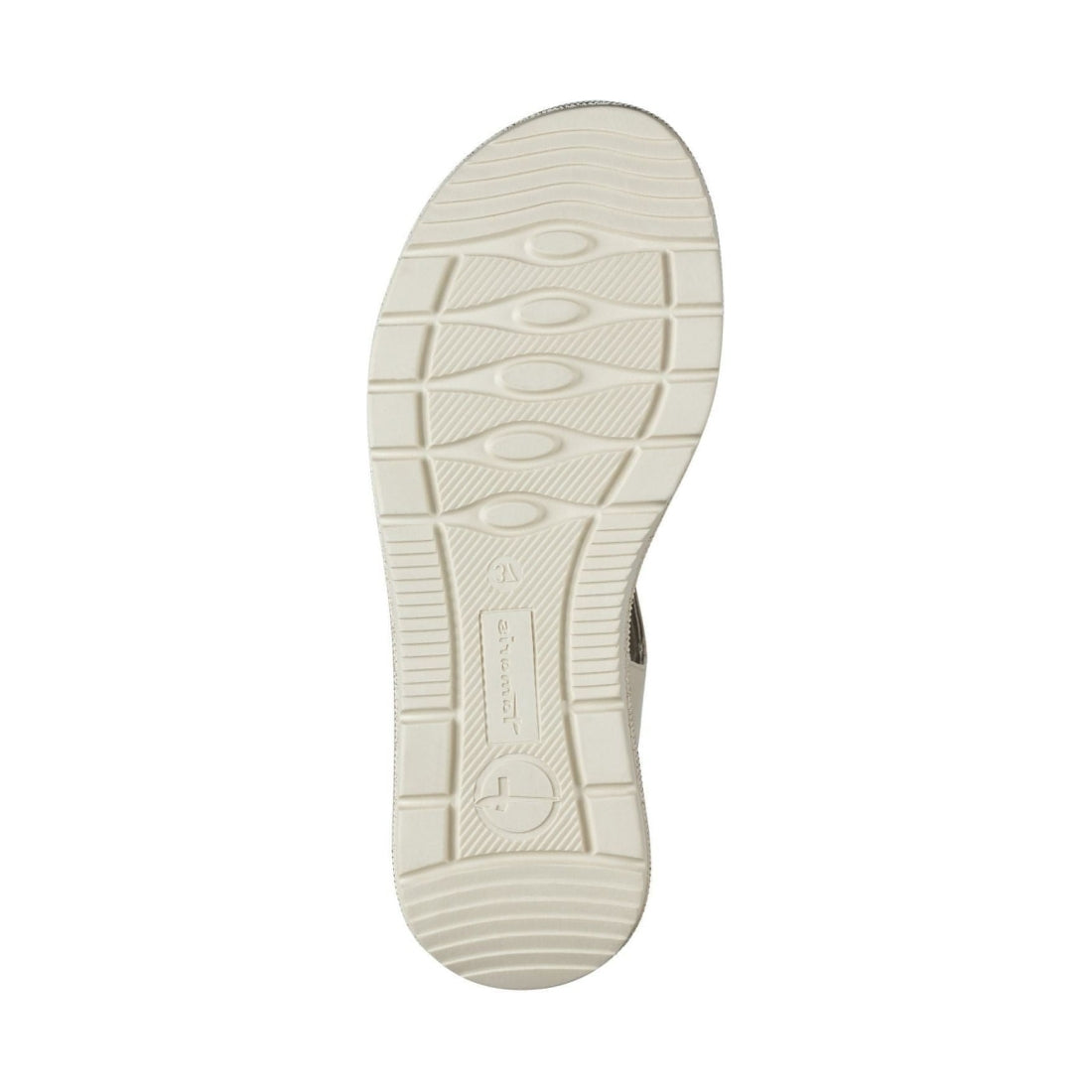 Tamaris womens ivory casual open sandals | Vilbury London